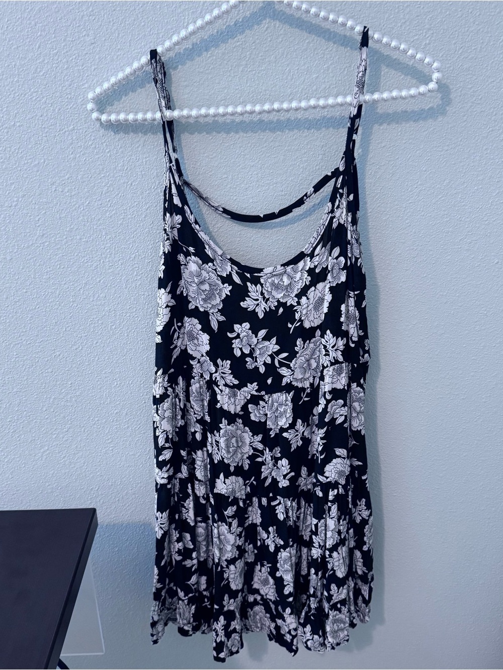 Brandy Melville Black and White Floral Dress